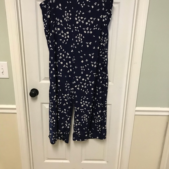 Jessica Simpson 2X Wide Leg Pants Navy & White - Picture 4 of 4